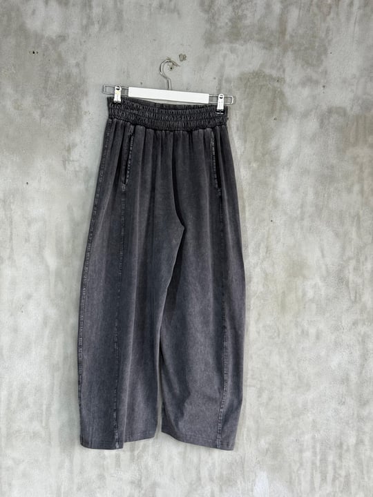 Taş Yıkamalı Şalvar Model Takım (Antrasit)