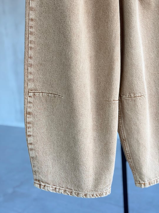 ÖN SİPARİŞE AÇILMIŞTIR...Vintage Balon Model Denim Pantolon(Olive)