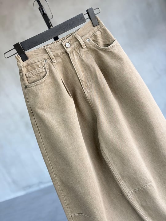 ÖN SİPARİŞE AÇILMIŞTIR...Vintage Balon Model Denim Pantolon(Olive)