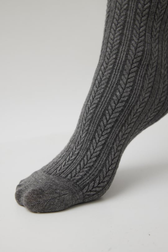 Desenli Kadın Külotlu Çorap Antrasit