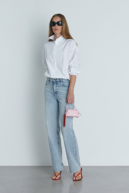 Açık Mavi Courtney Straight  Jean