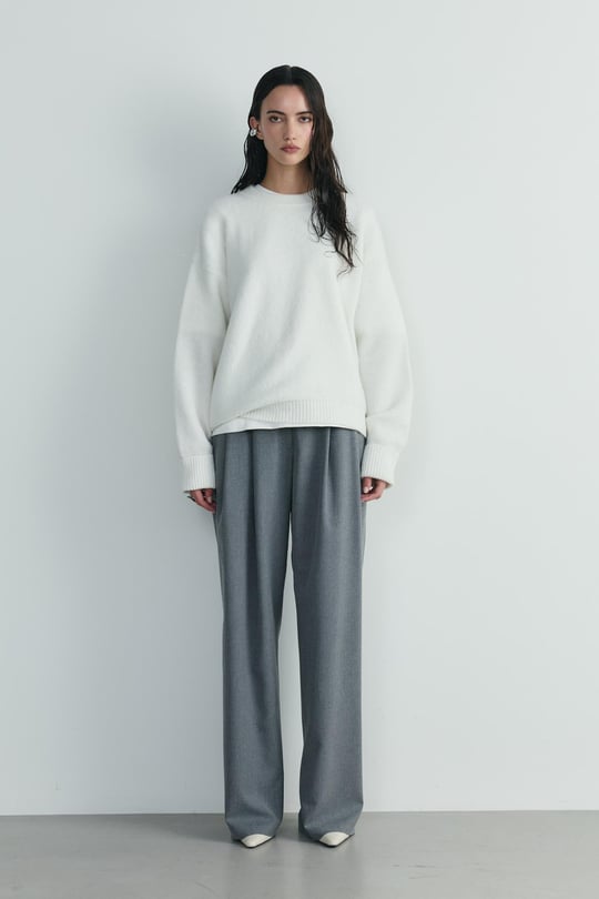 Ekru Bella Oversize Kazak