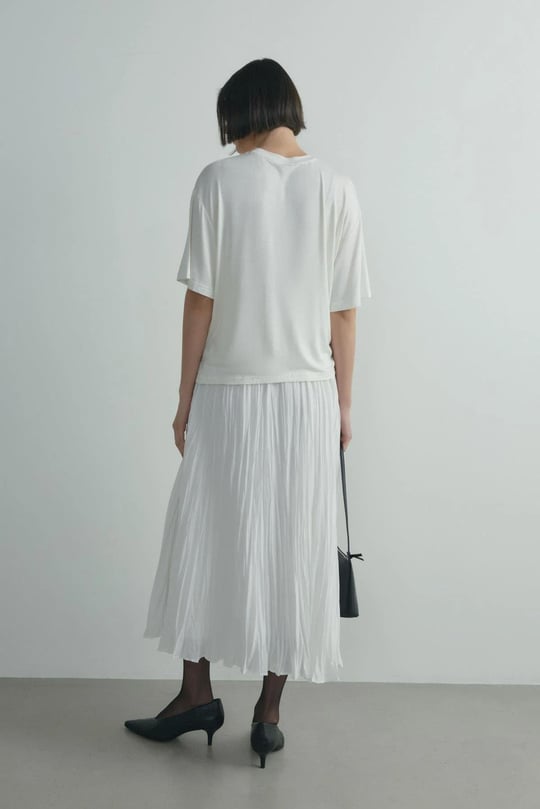 Ekru Donette Piliseli Etek