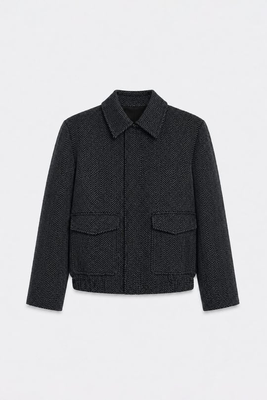 Füme Alder Kaşe Bomber Ceket