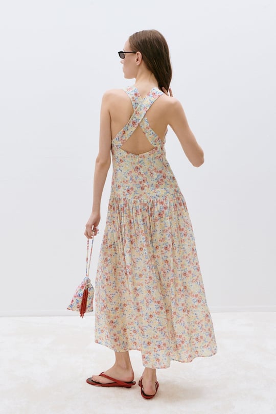 Peony Patterned Dress