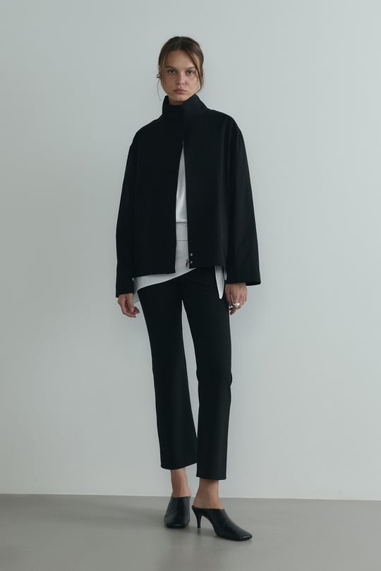 Siyah Cavie Bomber Ceket