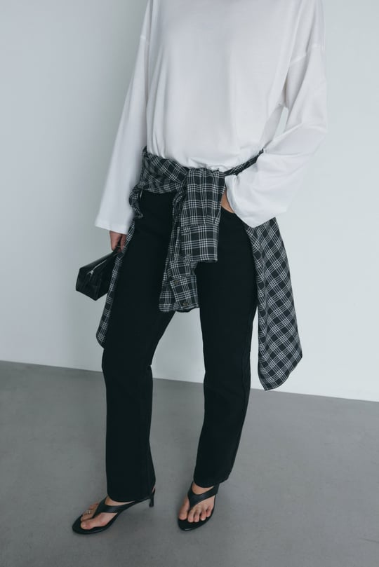 Siyah Effortless Straight Jean