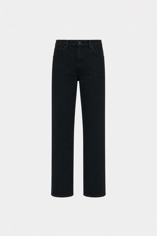 Siyah Effortless Straight Jean