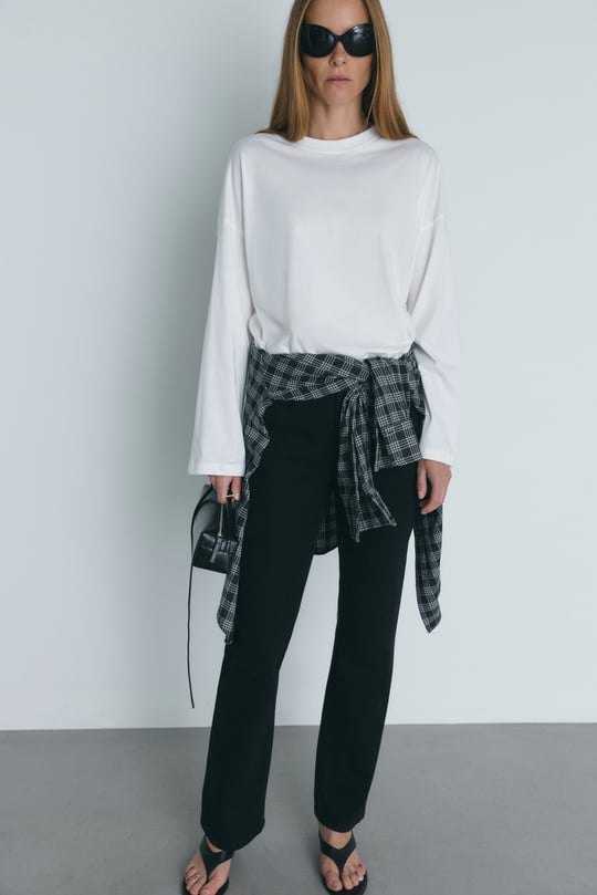 Siyah Effortless Straight Jean