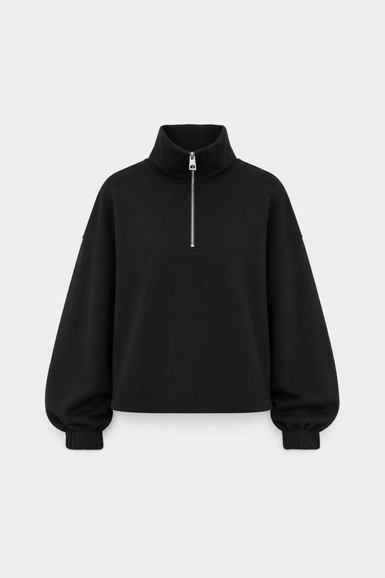 Siyah Low Oversize Sweatshirt