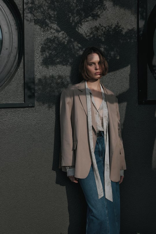 Milo Denim Skirt With Seams Suud Collection - Main Image