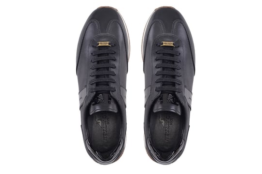 Siyah Rugan Detaylı Erkek Sneaker Ayakkabı