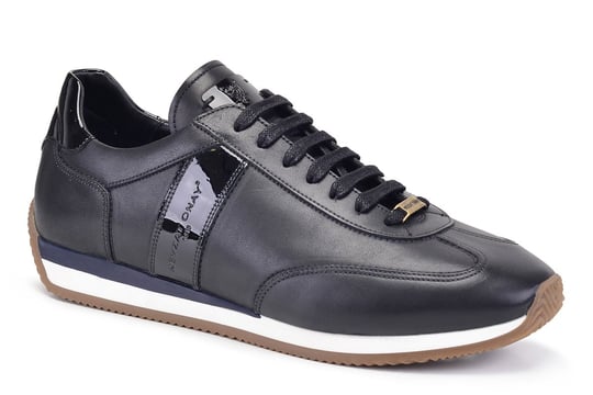 Siyah Rugan Detaylı Erkek Sneaker Ayakkabı