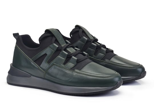 Yeşil Bağcıklı Erkek Sneaker Ayakkabı