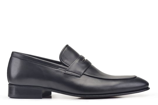 Siyah Loafer Kösele Erkek Ayakkabı