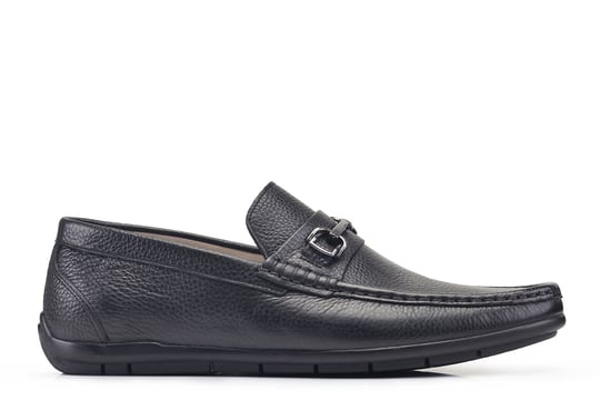 Siyah Tokalı Yazlık Loafer