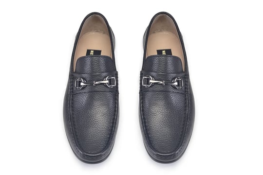 Siyah Tokalı Yazlık Loafer