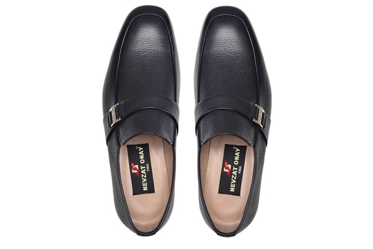 Siyah Klasik Loafer Kösele Erkek Ayakkabı -11889-