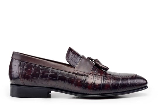 Kahverengi Klasik Loafer Kösele Erkek Ayakkabı -7555-