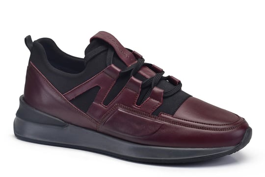 Bordo Bağcıklı Erkek Sneaker Ayakkabı