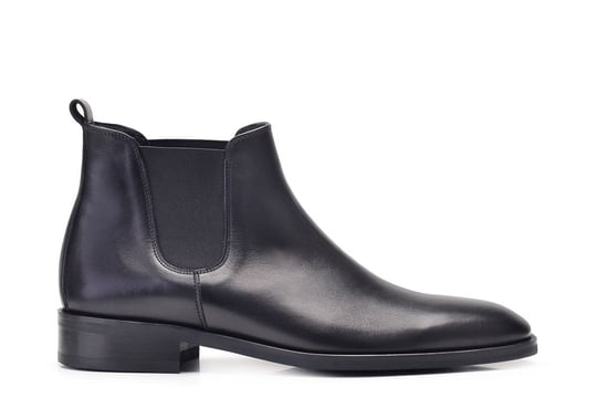 Deri Siyah Klasik Chelsea Erkek Bot
