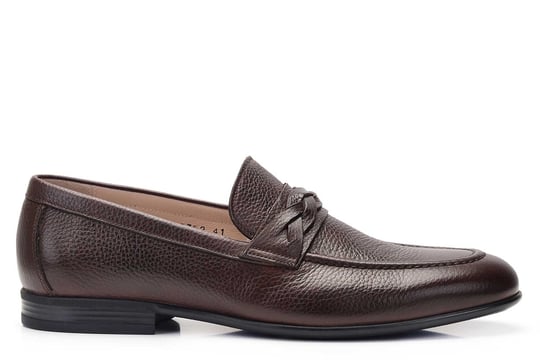 Kahverengi Hakiki Deri Günlük Erkek Loafer Ayakkabı