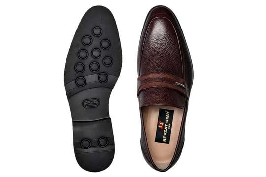 Kahverengi Hakiki Deri Günlük Erkek Loafer Ayakkabı