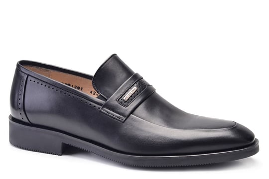 Siyah Tokalı Fiyonklu Kışlık Erkek Loafer-8115-