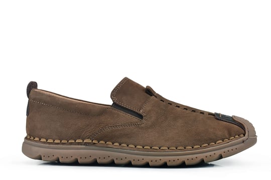 Hakiki Süet Taba Slip-On Ayakkabı