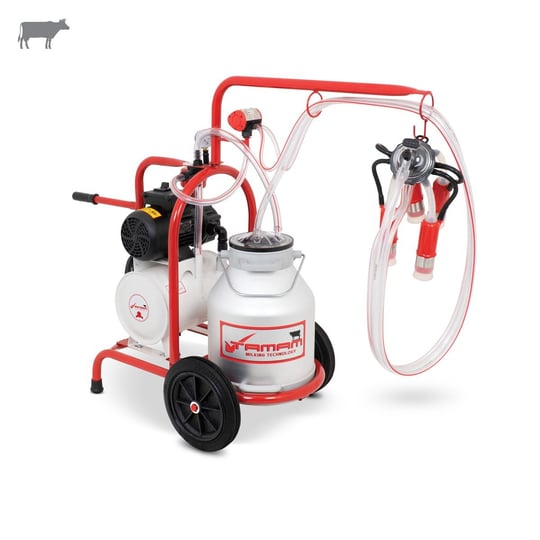 Tamam Tekli İnek Süt Sağma Makinesi (Paslanmaz Güğüm-Kauçuk Memelik) (Kuru  Pompa) | Cimritilki.com