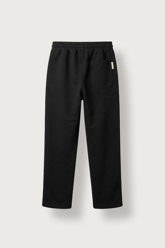Erkek Baggy Fit Ön Dikiş Detaylı Scuba Eşofman Altı Siyah