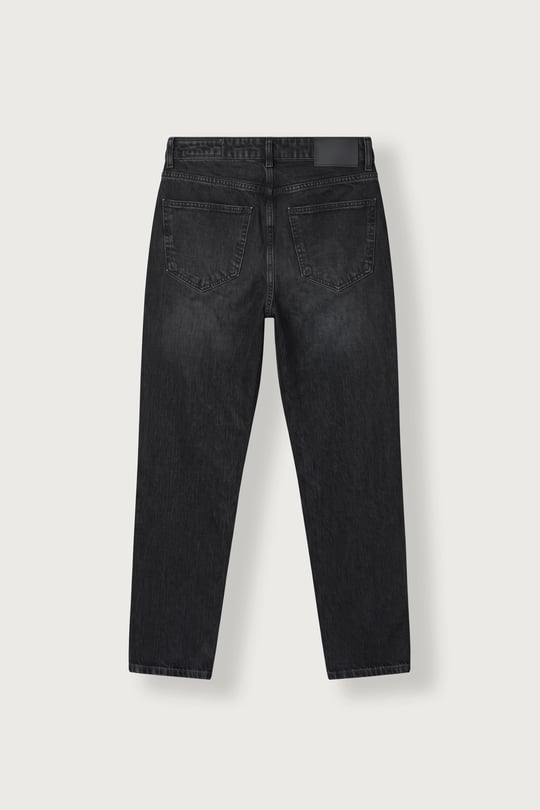 Erkek Boyfriend Fit Yıkamalı Jean Pantolon Siyah