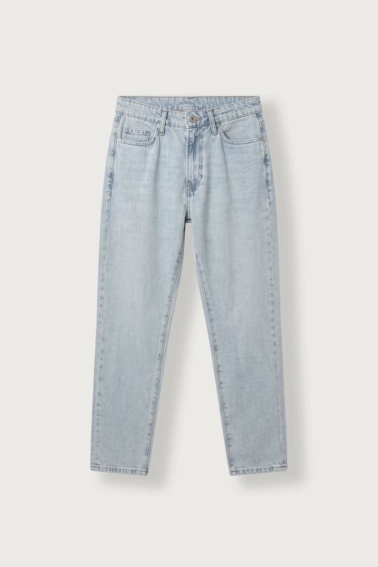 Erkek Boyfriend Fit Yıkamalı Jean Pantolon Buz Mavi