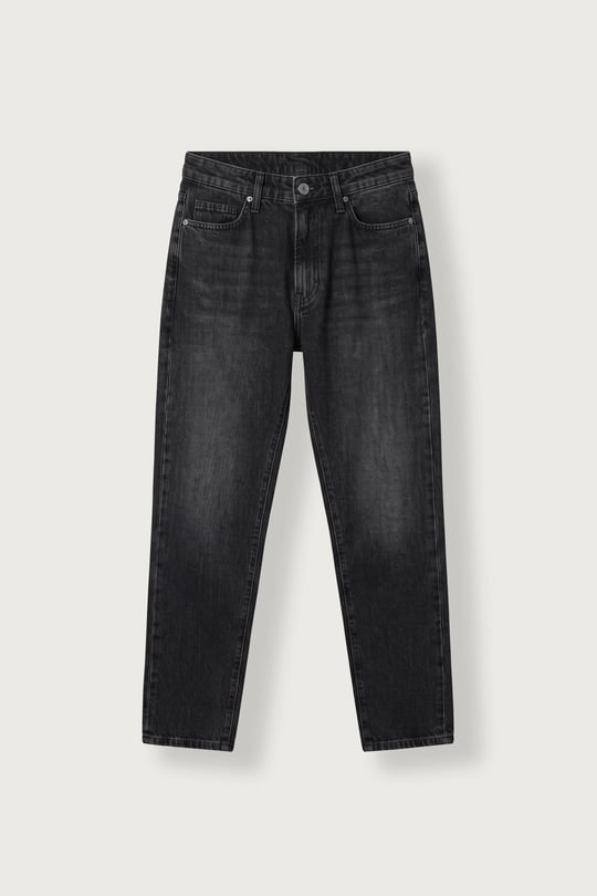 Erkek Boyfriend Fit Yıkamalı Jean Pantolon Siyah