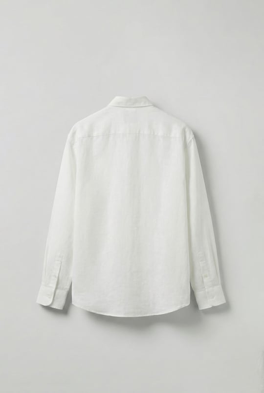 Erkek Oversize Basic Rahat Gömlek Beyaz