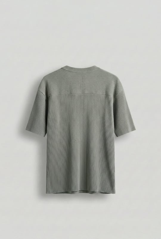 Erkek Oversize Çizgi Desenli Esnek Ve Hafif Rahat Yazlık T-Shirt Mint