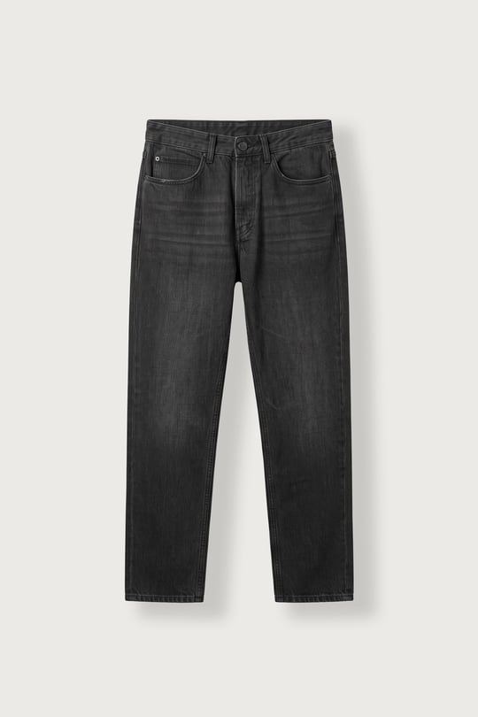 Erkek Regular Fit Yıkamalı Jean Pantolon Siyah