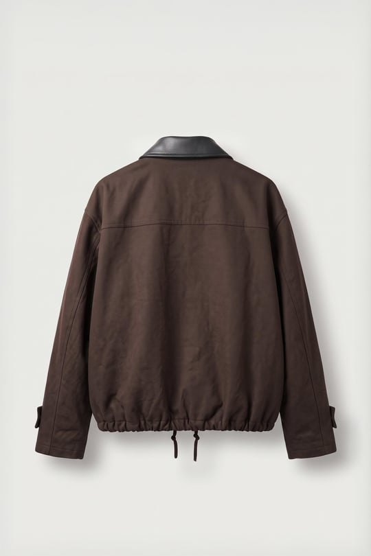Erkek Relax Fit Gabardin Kumaş Ceket Kahverengi