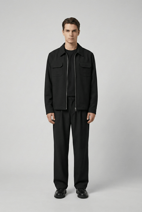Erkek Relaxed Fit Yeni Nesil Takım Siyah