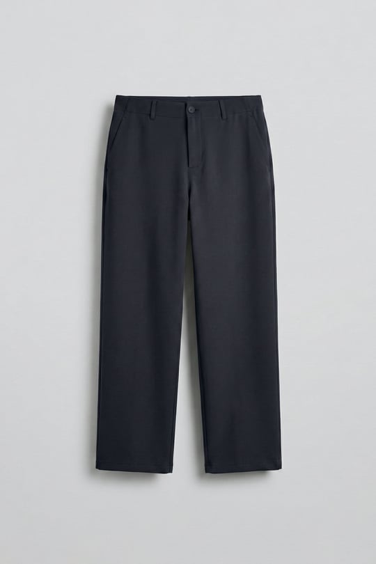 Erkek Smart Casual Bol Paça Relaxed Fit Pantolon Lacivert