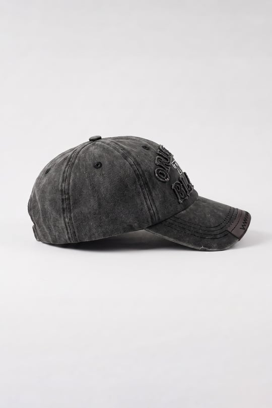 Unisex Original Nakışlı Yıkamalı Beyzbol Şapka Antrasit