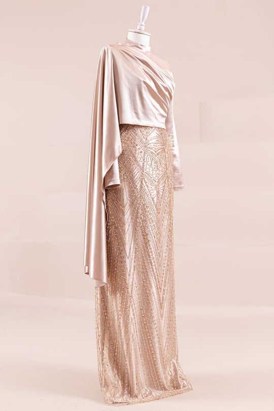 Angel Tesettür Abiye Rose