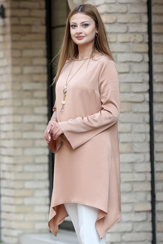 Armin Tesettür Tunik Camel