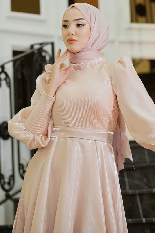 Maria Tesettür Abiye Pudra