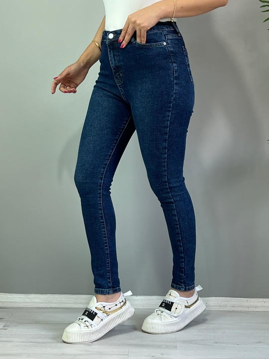 Fedora Yüksek Bel Likralı Jean