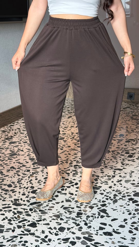Mua Kahverengi Modal Kumaş Harem Pantolo 