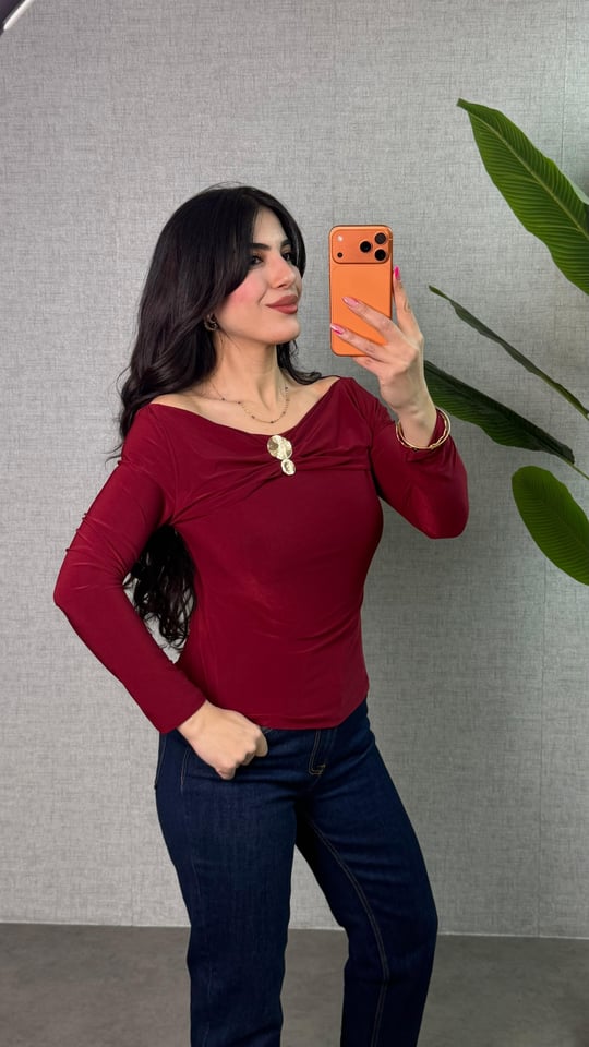 Sany Bordo Gold Tokalı Sandy Bluz