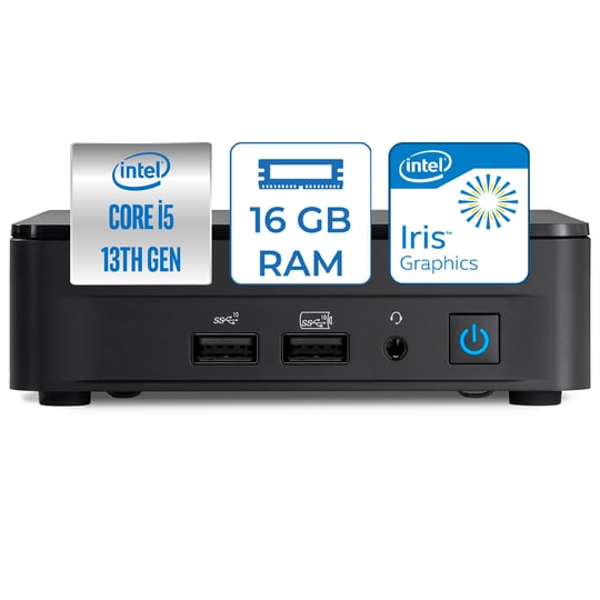 Asus NUC13 Pro Slim Kit Intel Core Vpro® Intel Core i5 1350P 16GB 1TB SSD Windows 11 Home Wifi/bluetooth/thunderbolt Mini Bilgisayar NUC13L3KV5H07