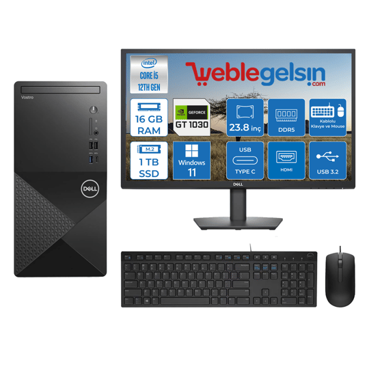 Dell Vostro 3030 MT Intel Core I5 12400 16GB DDR5 1TB SSD 23.8