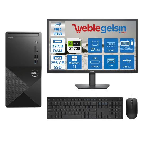 Dell Vostro 3030 MT Intel Core I5 12400 32GB DDR5 256GB SSD 27